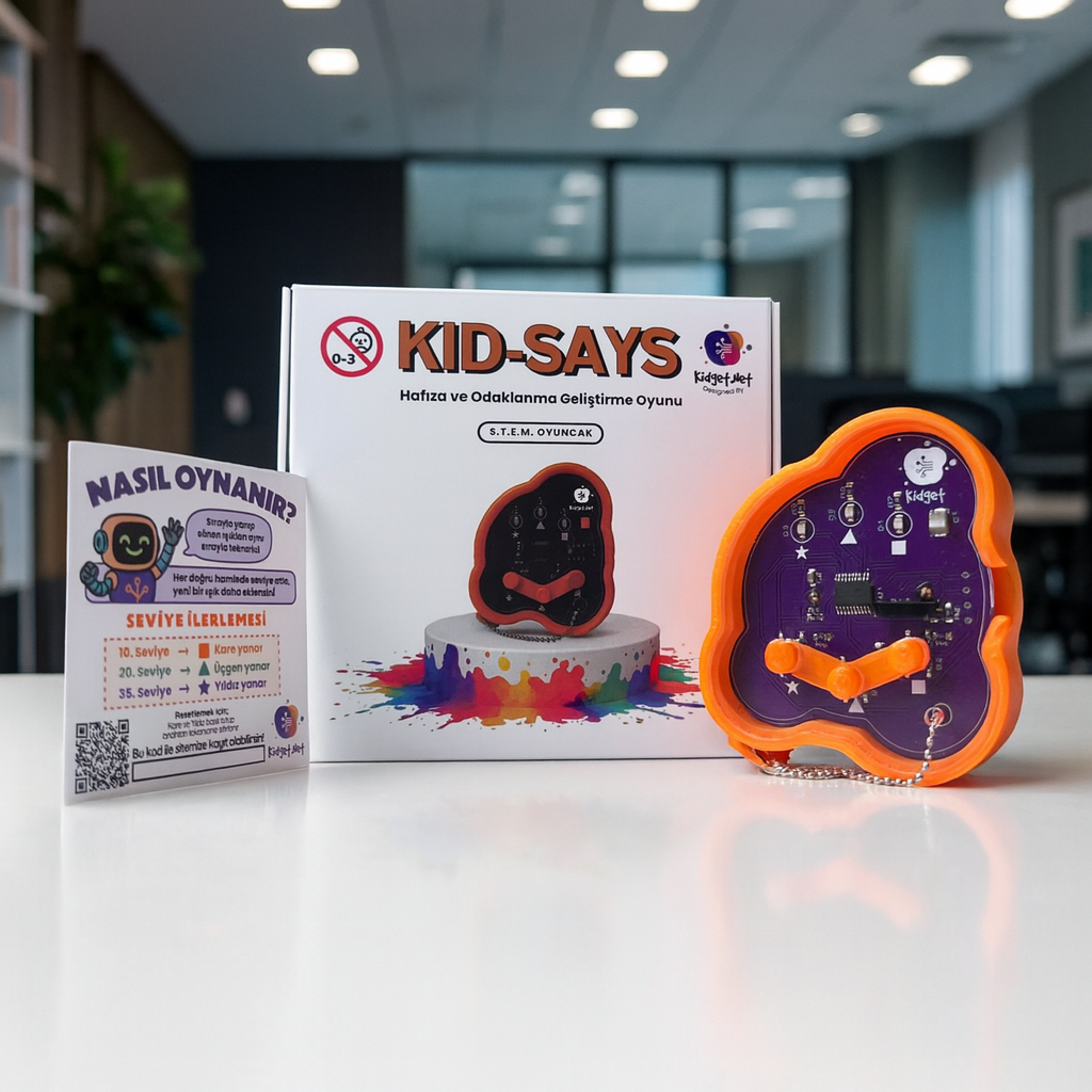 Kid-Says®. Ekransız STEM Oyunu ile Hafıza ve Odak Gelişimi